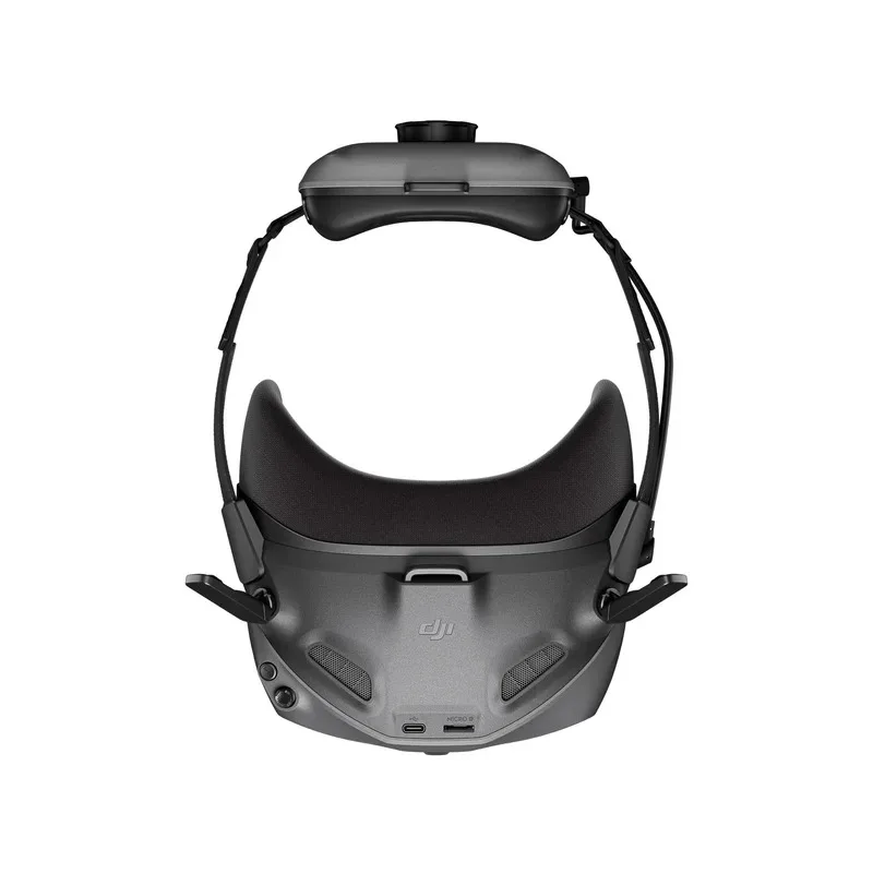 Détail des DJI Goggles N3 FPV, transmission O4 et écran 1080p pour une expérience immersive avec Avata 2 et Neo.
