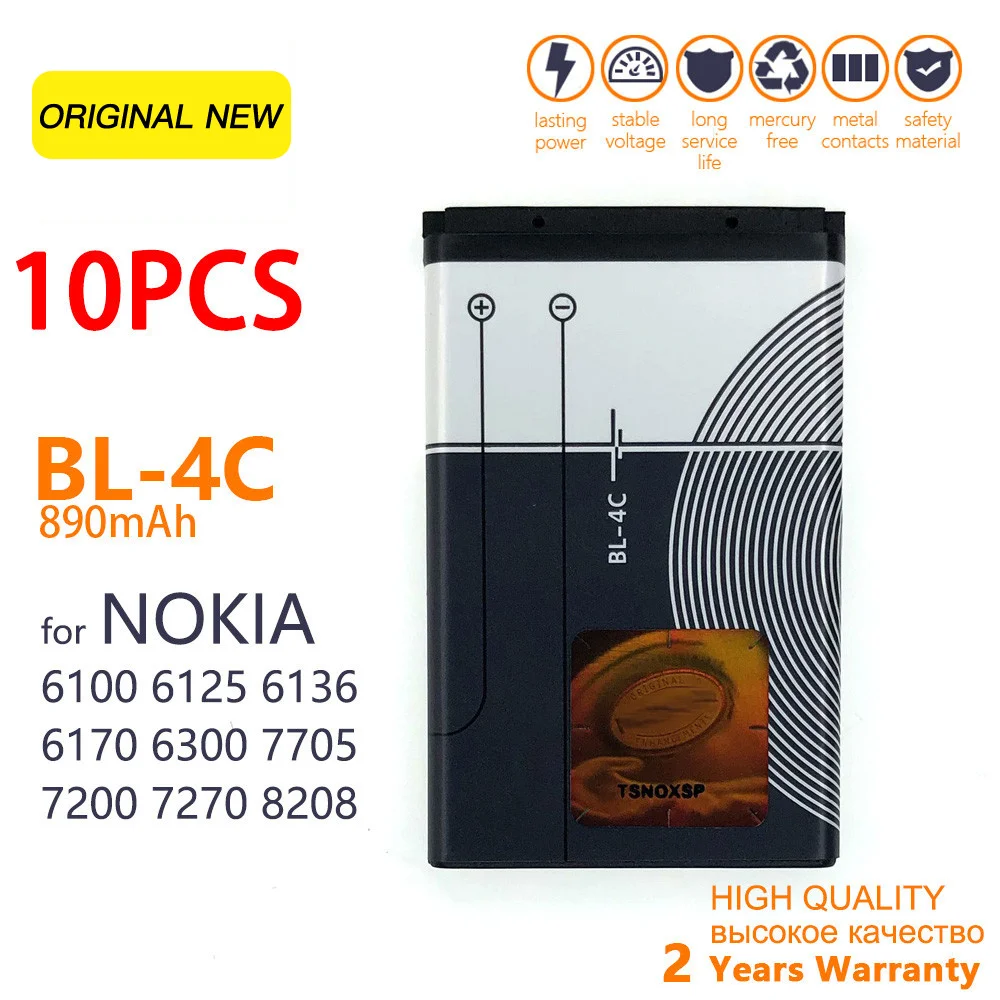 Bl-4C Per Nokia 6100 1202 1661 2220 2650 2690 5100 6101 6125 6131 6300 Bl9205 Bl4505 Bl4510 Bl6401 Bl4501 Bl6411 Bl7301 Batteria