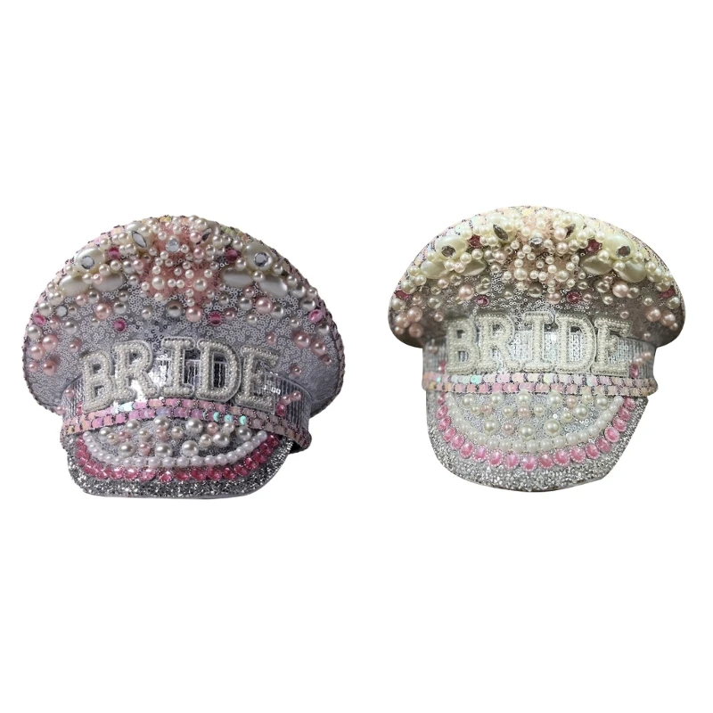 

Beautiful Handmade Bridal Hat with Diamonds and Glitter for Festivals Shines at Your Next Festival Holiday