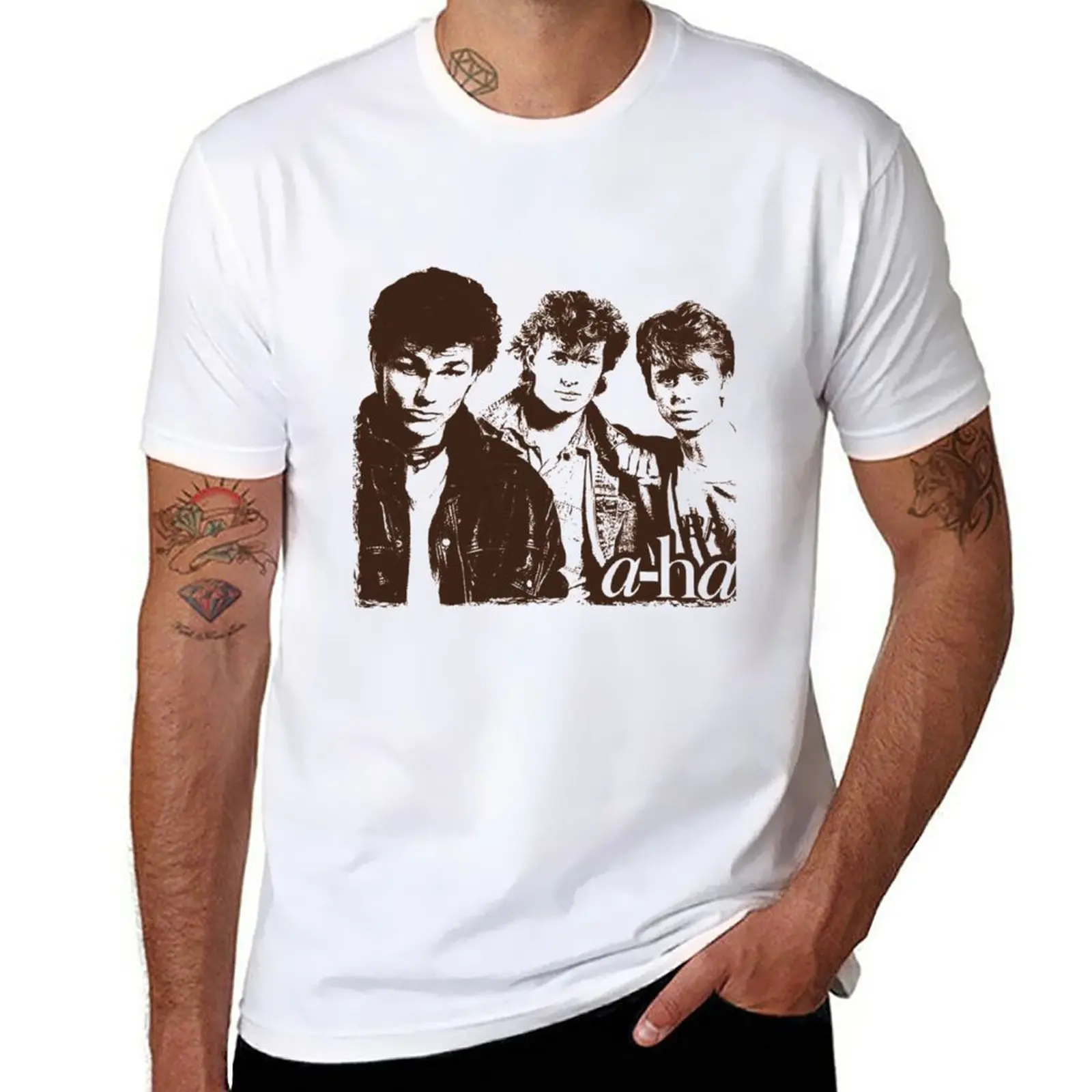 

Новинка, трендовая футболка с надписью Die timela Ha Band, Забавные футболки, графическая футболка, Мужская футболка