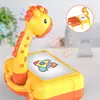 Multifunctional Projection Painting Storage Table Kids Toy Cartoon Drawing Board with Light Music Writing Pad Children Gift 5