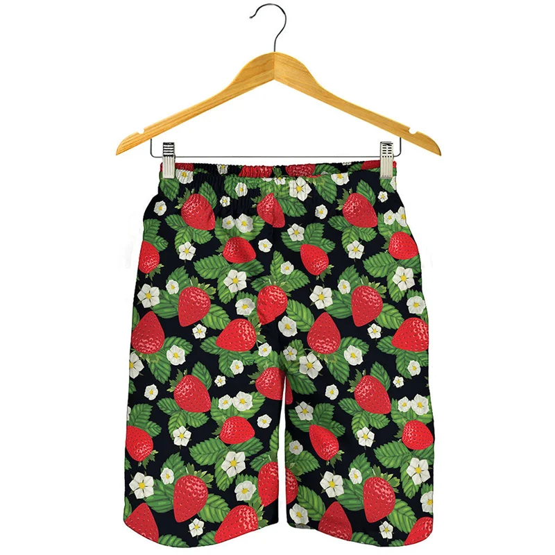 

Hawaiian Tropical Plant Fruit 3d Print Beach Shorts Men Summer Short Pants Vacation Beach Swim Trunks Surfing Board Shorts