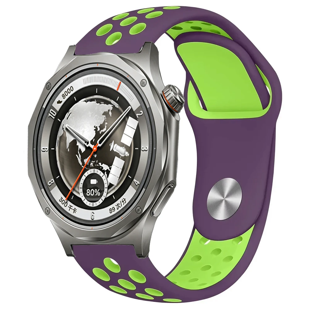 Breathable Adjustable Silicone Watch Strap - 18/20/22mm