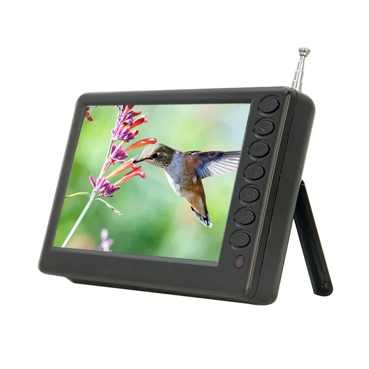 Small TV 5 inch Portable LED Television Support DVB-T DVB-T2 ATSC ISDB Rechargeable Digital TV