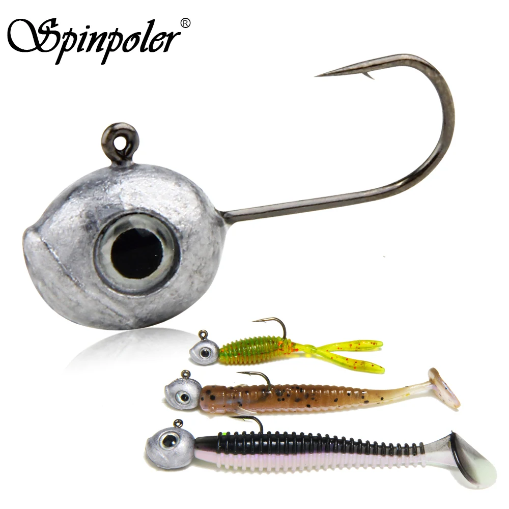 Spinpoler Mini Light Jig Head 0.8g 1.7g 3.5g Rockfish For