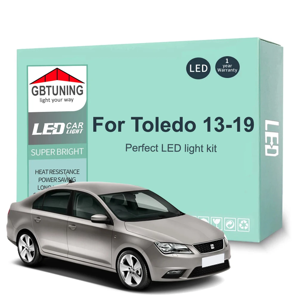 Фото 9 шт., автомобильные лампы для салона интерьера, для Seat Toledo IV MK4 KG KG3 2013-2019 №1