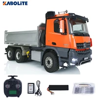 1/14 Scale KABOLITE 6x6 Hydraulic RC Dumper Truck for K3364 HUINA Tipper RC Cars Toys Light Sound ST8 RTR Simulation Model 1