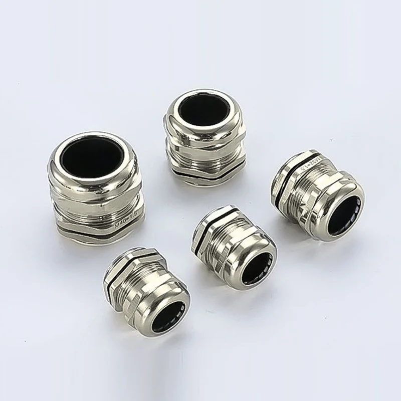 1PCS Brass Nickel Plated Metal Cable Waterproof Joint Gland 304 Stainless Steel Sealed Explosion-proof Gland Stuffing Box
