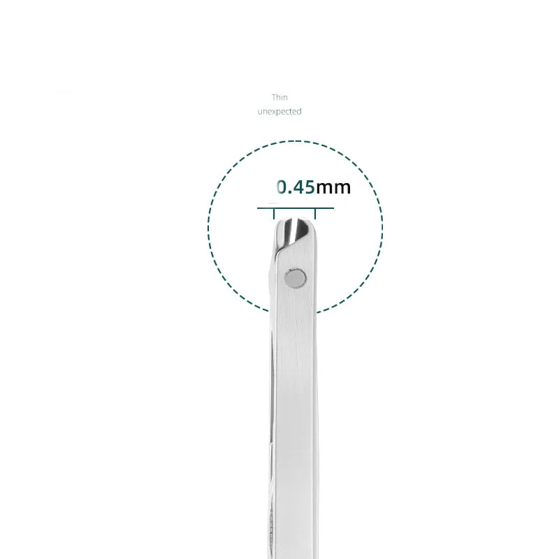 Ultra Thin Nail Clippers Portable Nail Cutters With Cow Leather Cover Superior Texture Stainless Steel Manicure Tool