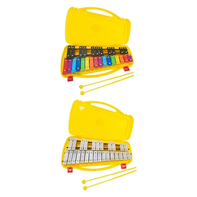 Professional Glockenspiel and Two Mallets with 27 Note Xylophone for  Beginners Preschool Baby Kids Percussion Instruments - AliExpress