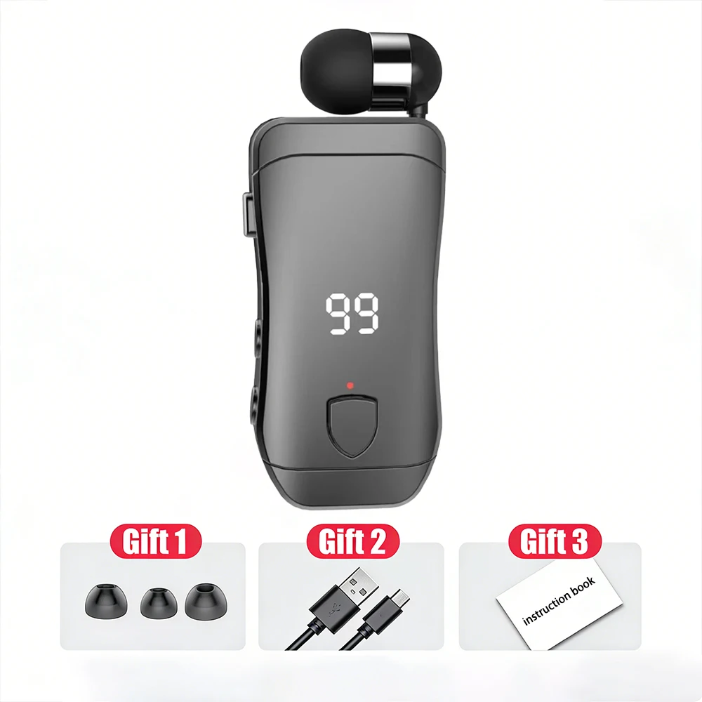 Bluetooth Headphones In-ear Wireless With Extendable Design_voghion.com