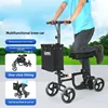 Leg Injury Rehabilitation Knee Mobility Scooter, Wheeled Walkers for Elderly, Comfortable Support Assisted Mobility Crutches 2