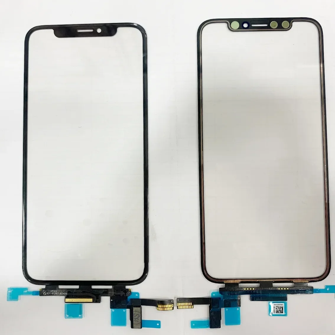 Outer Screen For iPhone 12 Pro 11 X XS Max iPhoneXS XR Front Touch Panel LCD Display Glass Cover Lens Repair Parts + Flex Cable