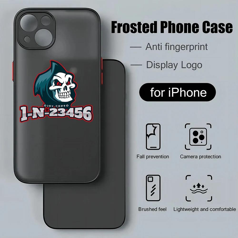 thumbnail image 1 of Funda de teléfono de lujo para motocicleta, cubierta trasera transparente mate para iPhone 15, 14, 13, 12, 11, Mini Pro Max, X, XR, XSMax, 7, 8 Plus, 1N23456, 1 of 4