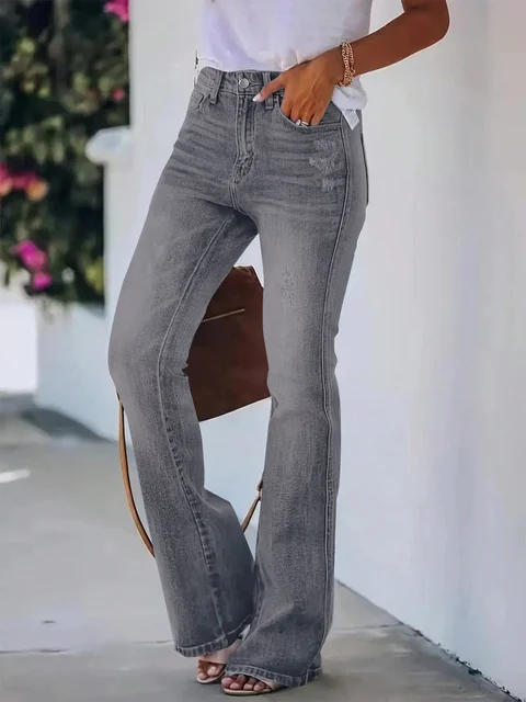 Jeans Haute pour Femme, Pantalon en Denim, Vêtement Chaud, Nouvelle Collection 5