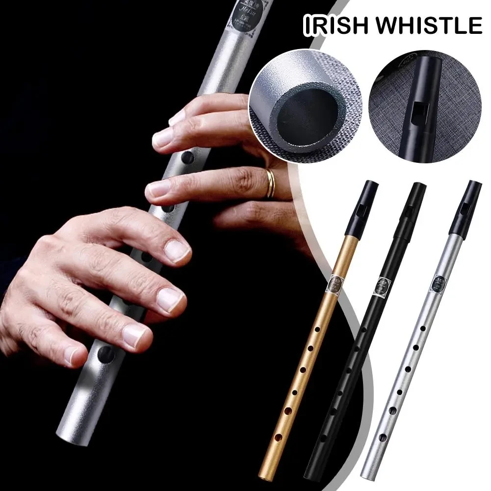 Irish Whistle Key of C D Tin Penny Classical Instrument Easy-to-learn For Beginners