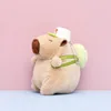 Hot sale capybara keychain mini plush custom stuffed animal capybara keychain 3