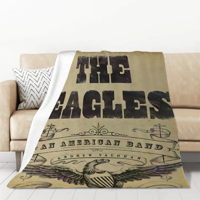 

Eagles Band Winter Blanket Sofa Blankets & Throws Bedspread on the Bed Furry Knee Warm Baby Bedspreads Double Comforter Camping