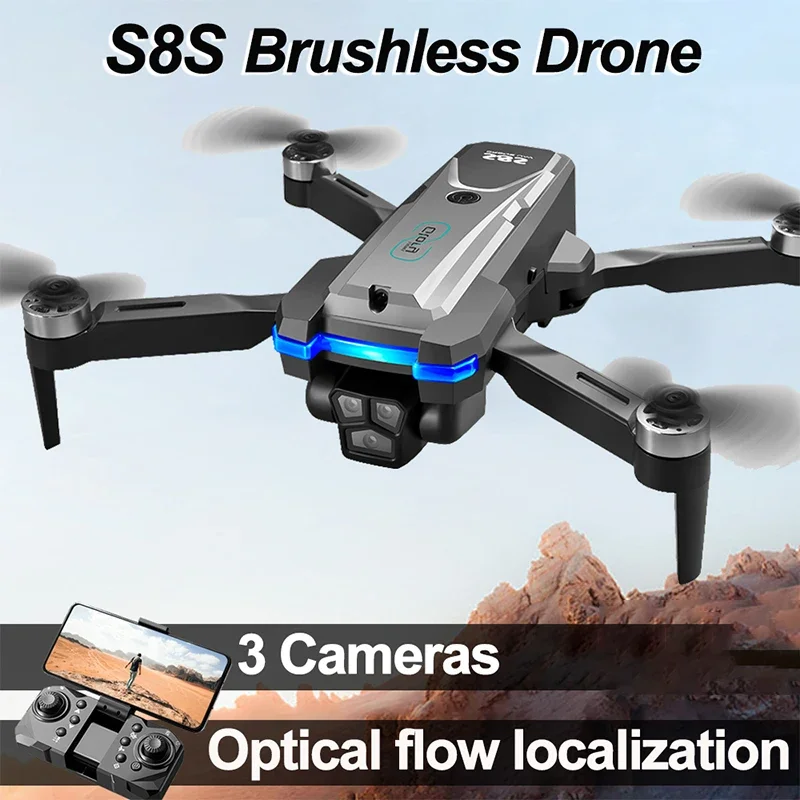 8K Hd Drone Camera 3 Fotocamera Flusso Ottico Brushless Drone Eis Elettronico Anti Shake Drone Distanza Evita Ostacoli Per Xiaomi