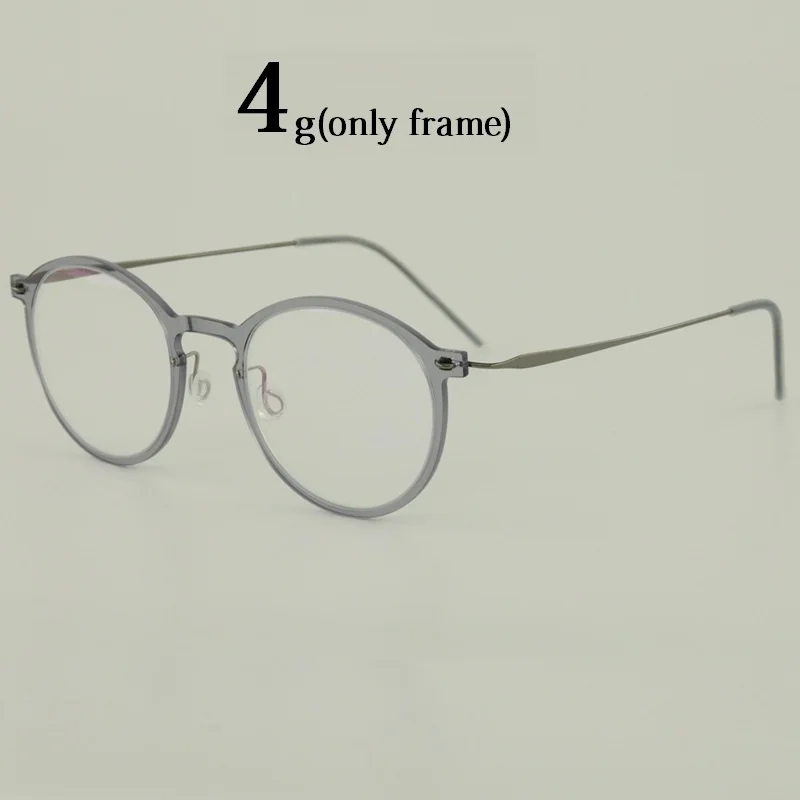 

Cubojue 4g Titanium Myopia Glasses Men Women Eyeglasses Frame Male Round Thin Spectacles Anti Reflection Grade-150 250 200