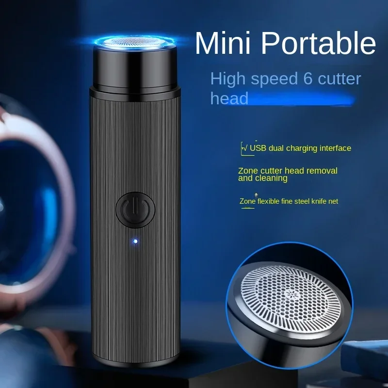

Men's Shavers Face Body Razo Mini Portable Electric Shaver Blade Replacement Head For Men Washable Razor Beard Knife