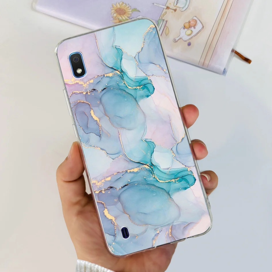 Floral Marble Soft Clear Silicone Bumper Case