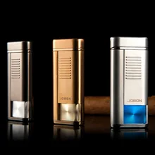 

Windproof Lighter Ultra-thin Straight Blue Flame Inflatable Metal Lighter Men's High-end Creative Gift Smoking Accessories
