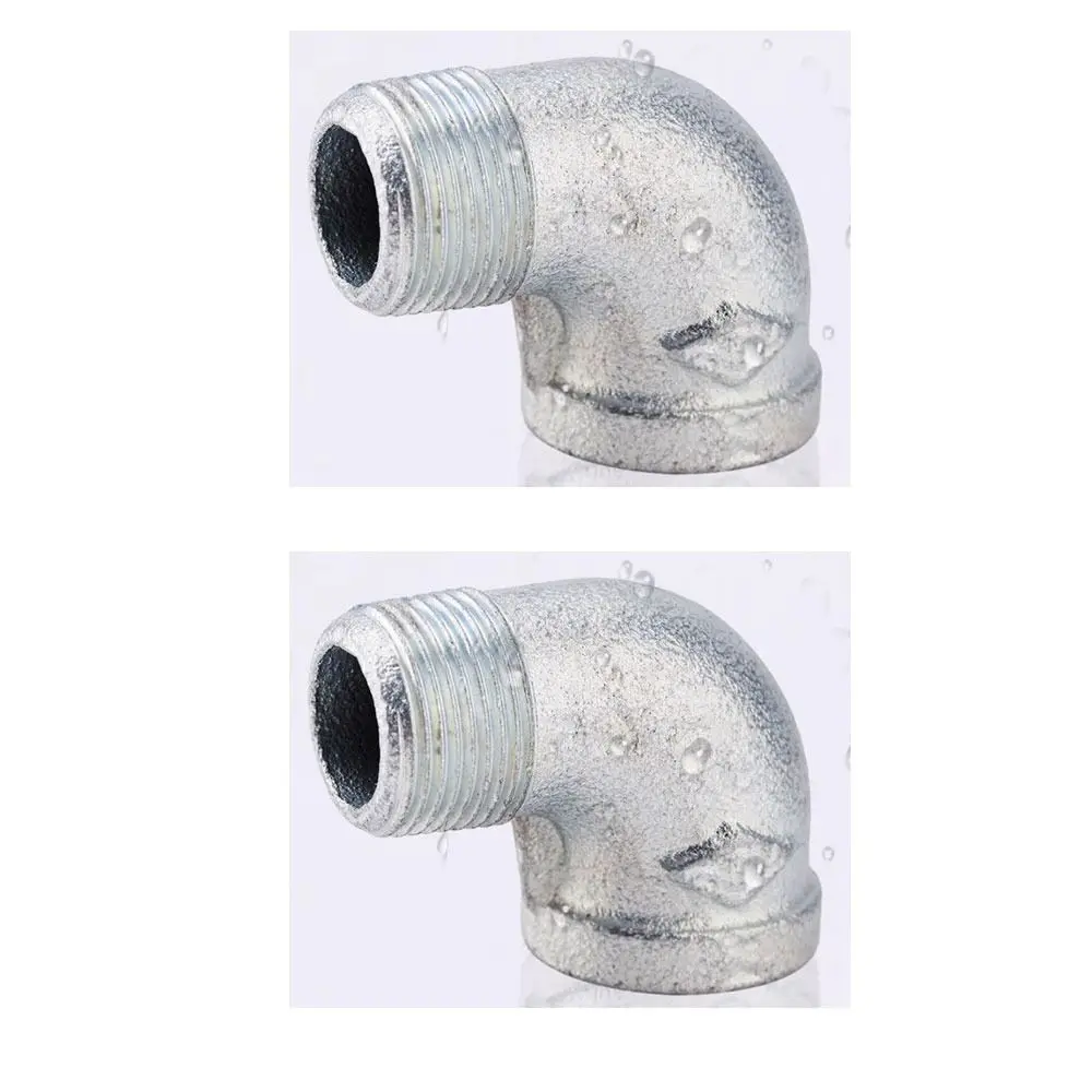 

2PCS 90 Degree Elbow Pipe Durable Stainless Steel L Shaped Pipe Fitting Fitting Connector Shower Room