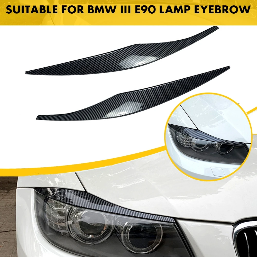 

2 шт., пластиковые наклейки на переднюю фару BMW 3-Series E90 E91 2005-2011