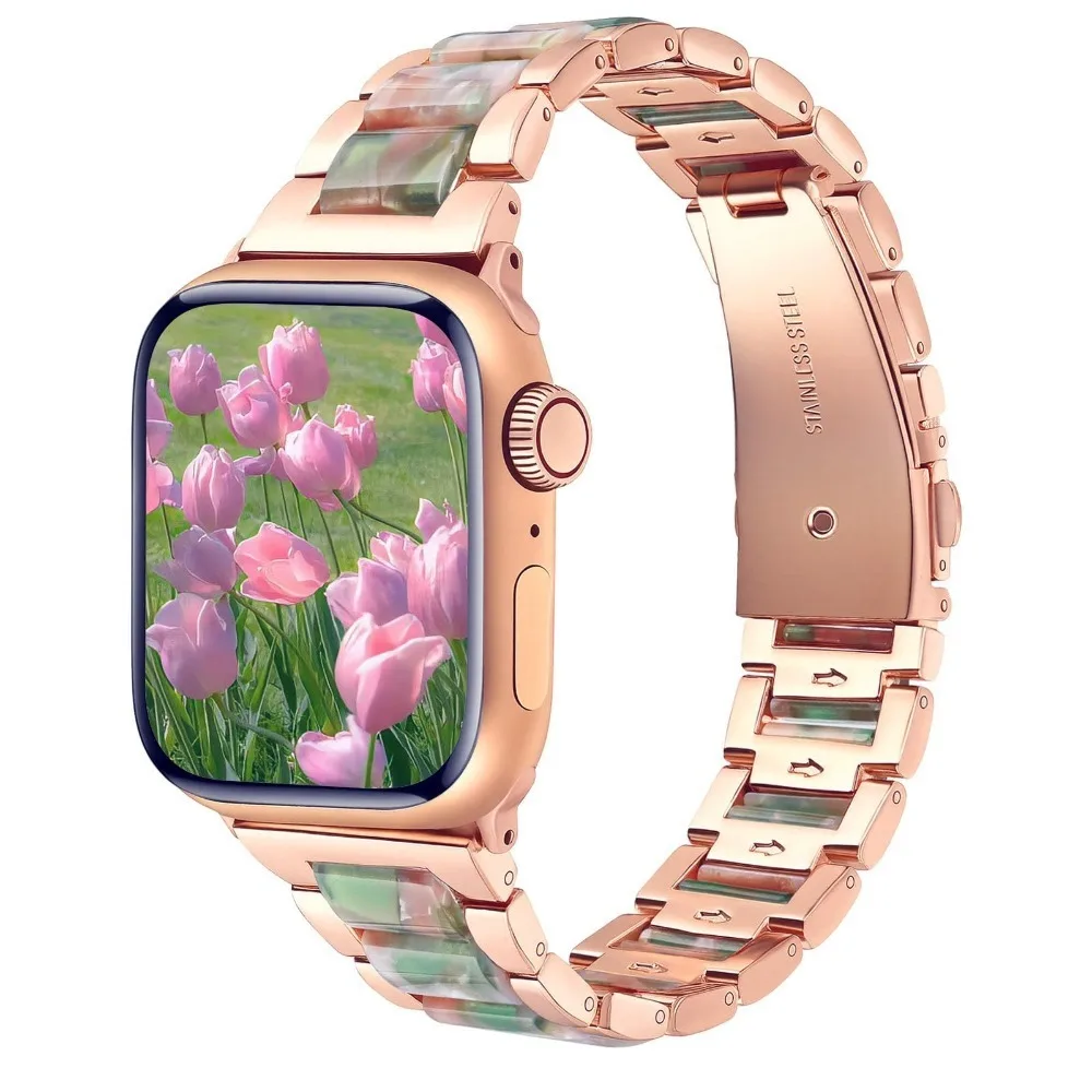 Elegant Resin Metal Watch Band - Premium Quality Accessory