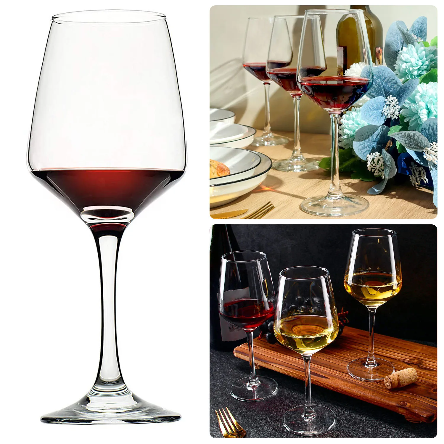 Clear Wine Glass Set (6pcs) 1