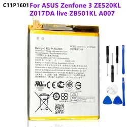 2650mAh C11P1601 Mobile Phone Battery For ASUS Zenfone 3 Zenfone3 ZE520KL Z017DA live ZB501KL A007 + Free Tools