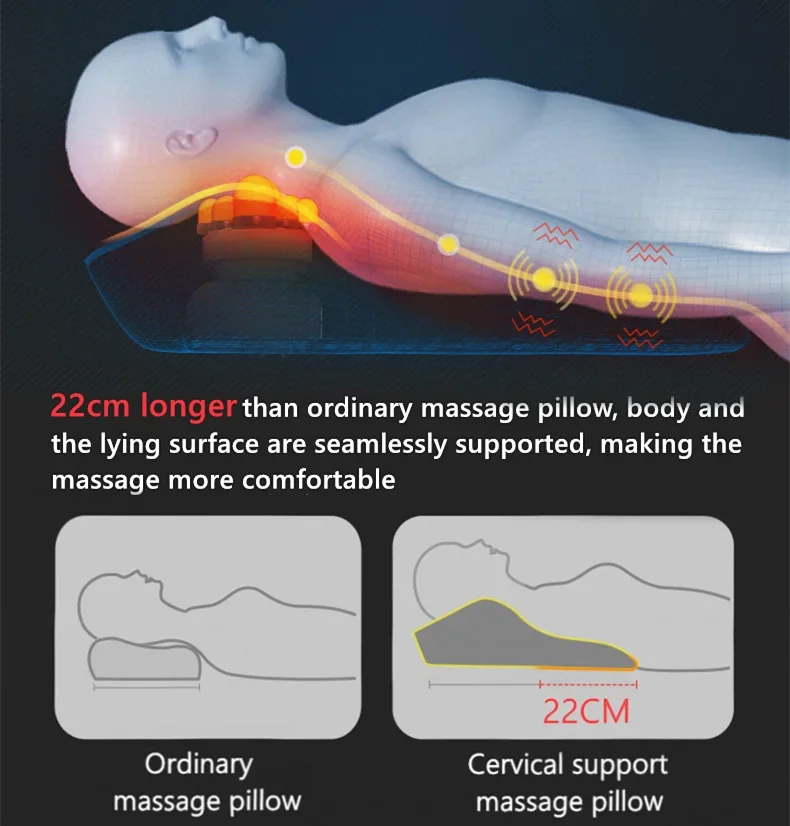 Portable Massage Pillow for Neck Back Shoulder Relief