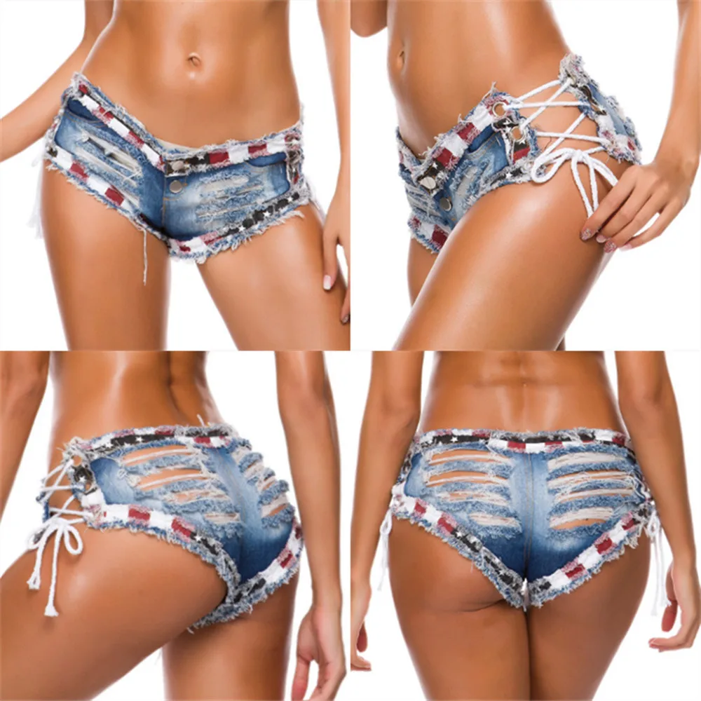  - Women Sexy Denim Jeans Shorts Girl High waist Low Waist Beach Hot Shorts YF049-#887