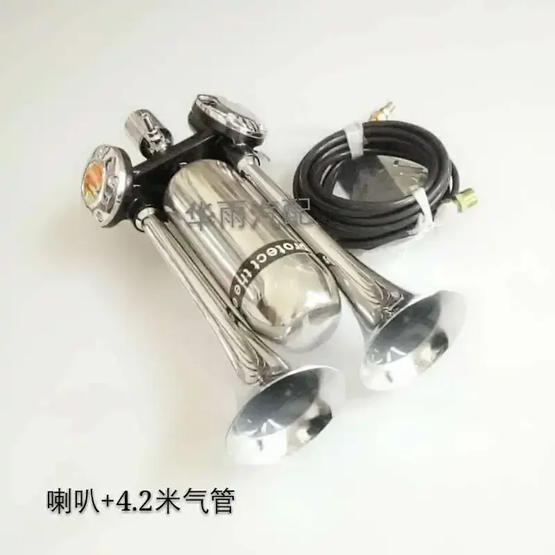 내구성이 뛰어난 송신기 연속 귀 보호 에어혼 12V24V 에어 저장 탱크 포함 초강력 승용차 트럭 개조 A