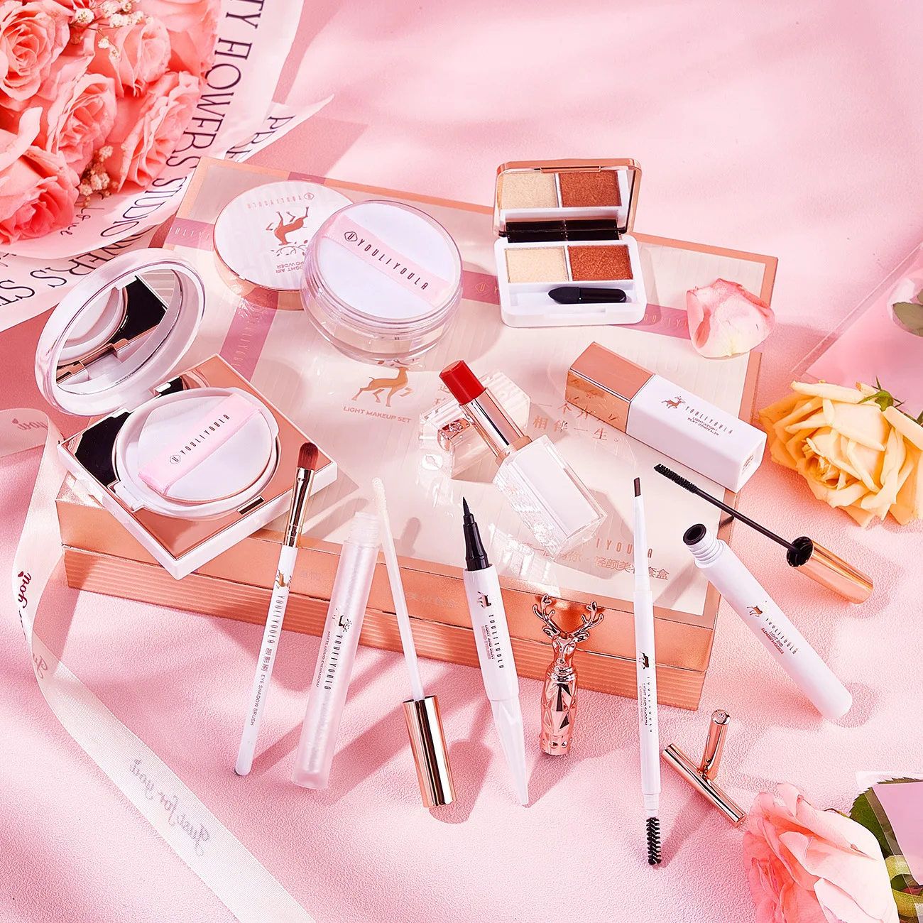 Makeup kit full professional Concealer Cushion BB Cream Lipstick Birthday Valentine's Day Gift Box Kit 10pcs 3