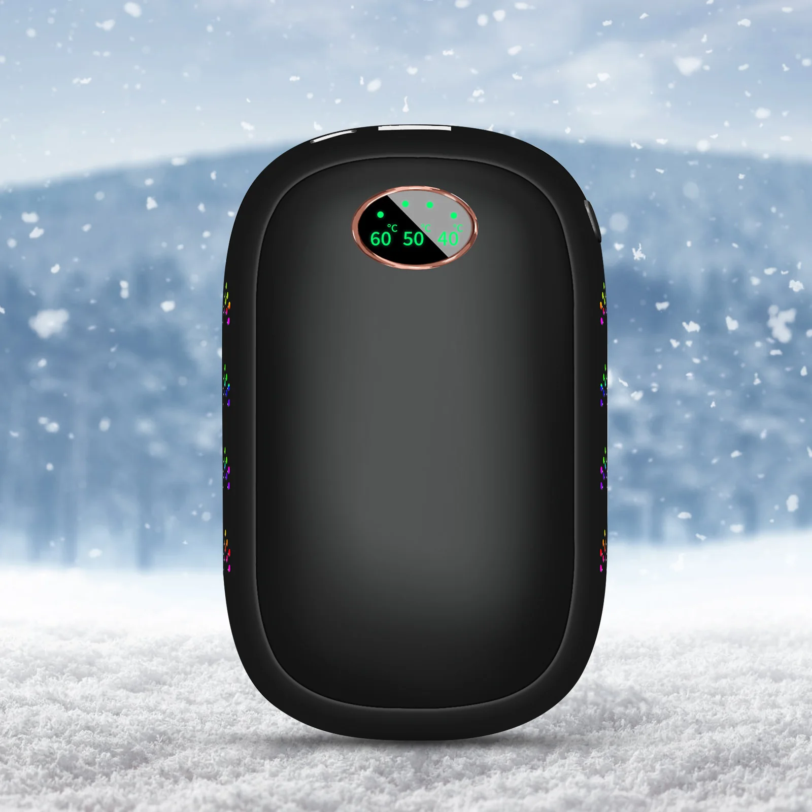 

Electric Hand Warmer 10000mAh Power Bank with LED Flashlight Magnetic Design Separated USB Rechargeable Winter Birthday Gifts