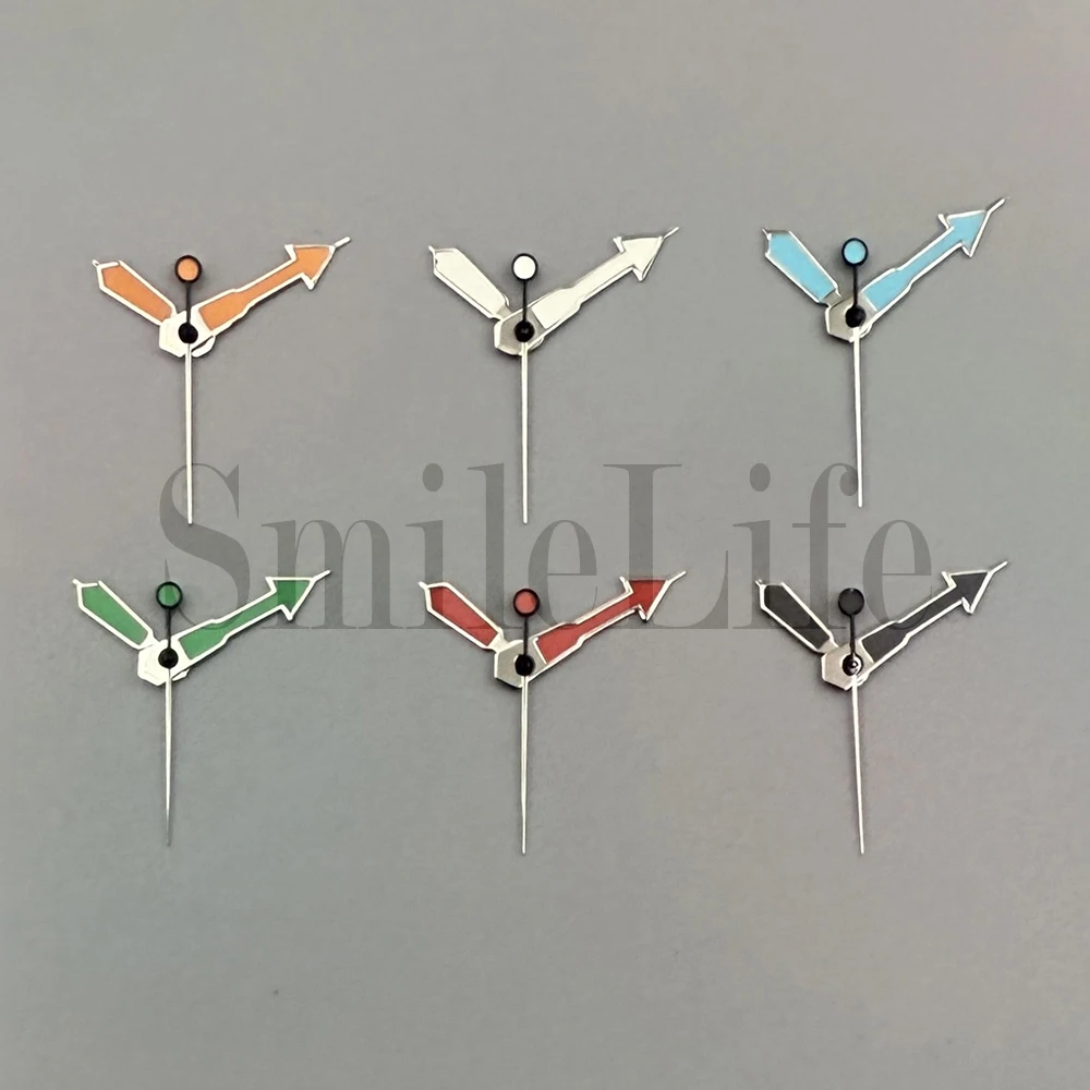 SmileLife Watch Hands Watch Accessories for NH35/NH36/4R/7S Movement Green Luminous Orange Luminous Silver Black