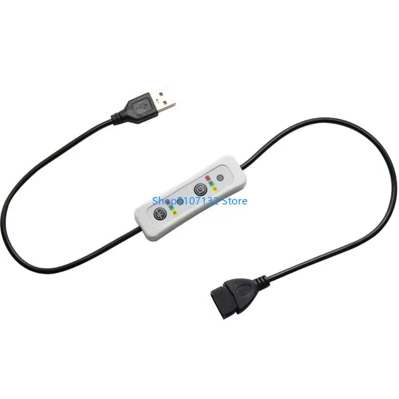 87HD USB 확장 케이블 천장 팬 3 단 제어 타이밍 와이어 스위치