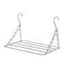 2025 New Balcony Folding Shoe Drying Rack Clothes Airer Stainless Steel Laundry Underwear 4