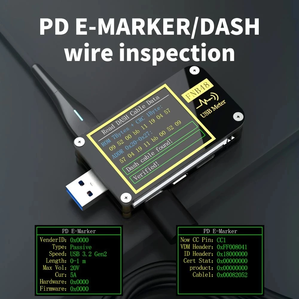 FNB58 TESTER USB VOLTÍMETRO AMPERÍMETRO CON BLUETOOTH (FNIRSI