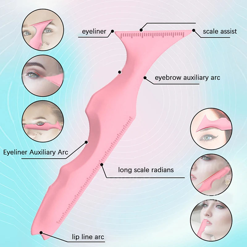 

1 шт., силиконовая линейка для подводки глаз