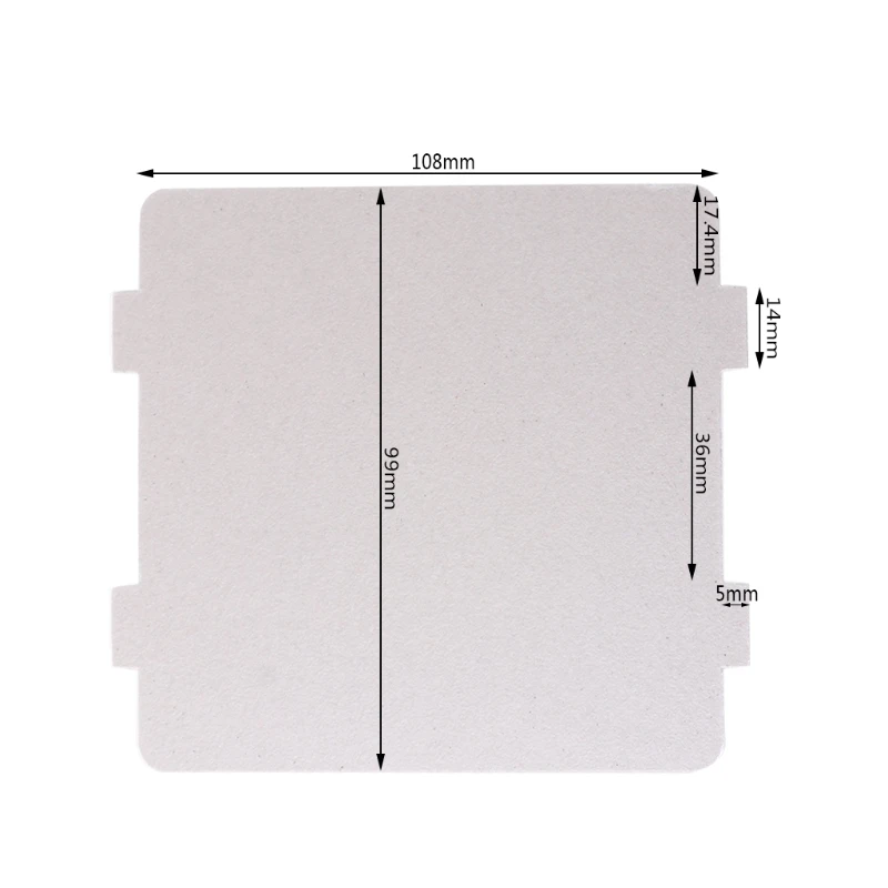 5Pcs Mica Plates Sheets Microwave Oven Repairing Part 108x99mm Kitchen For Midea 20CC
