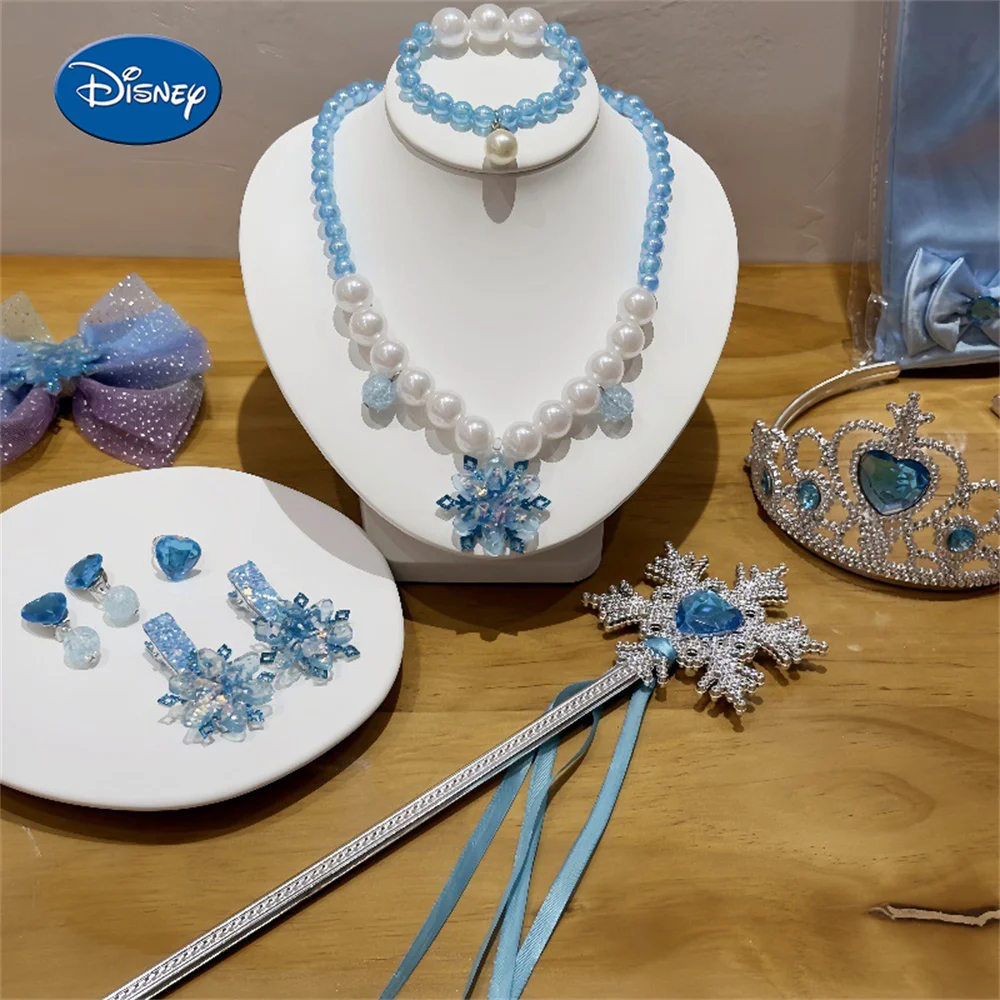 Disney Frozen Princess Ring Necklace Earrings Set 6pcs Kids Party