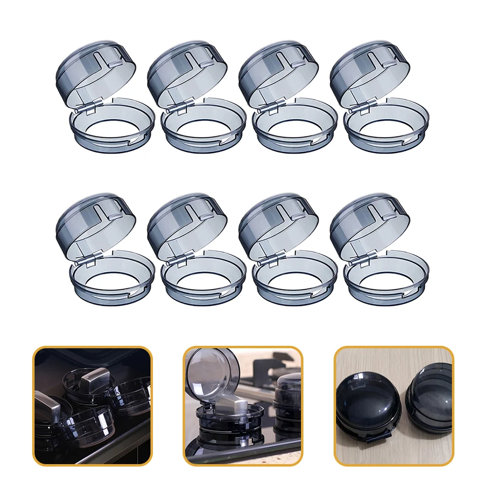 

8 Pcs Knob Cover Stove Child Safety Guard Plastic Covers Oven Gas Protector Cooking Utensils Cooker