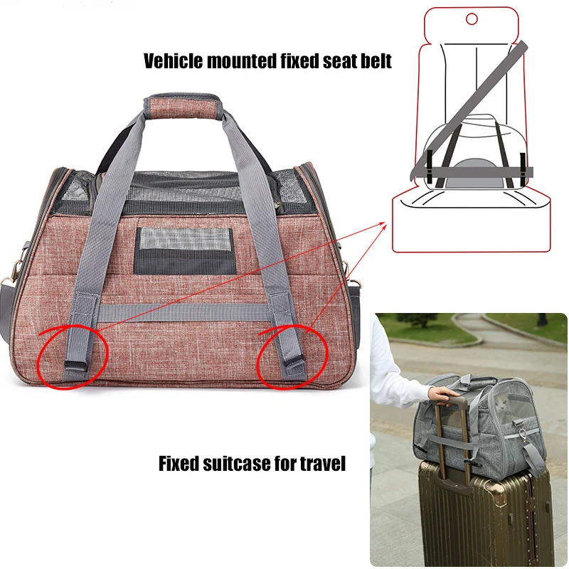 LDLC Breathable cat and dog portable tote bag, outdoor travel pet portable backpack, pet travel supplies