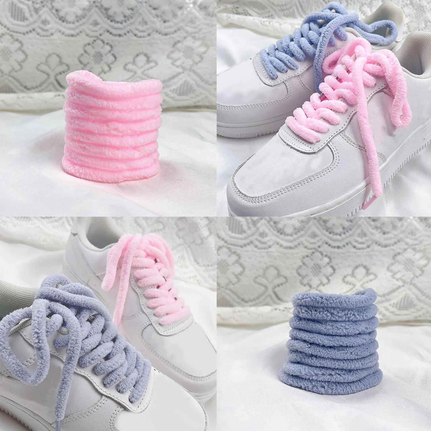 

1 Pair Plush Sneakers Shoelaces Shoes Accessories Laces For Shoes Unisex Flat Shoe Laces Shoe Strings Shoelaces