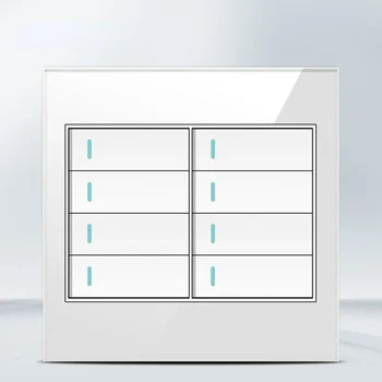 Melery 4x4เต้าเสียบหน้าจอโทรศัพท์ทนไฟ20A บราซิลมาตรฐาน USB คู่ชนิด C สวิทช์ช่องไฟไฟติดผนังสำนักงานสีขาวบ้าน 10