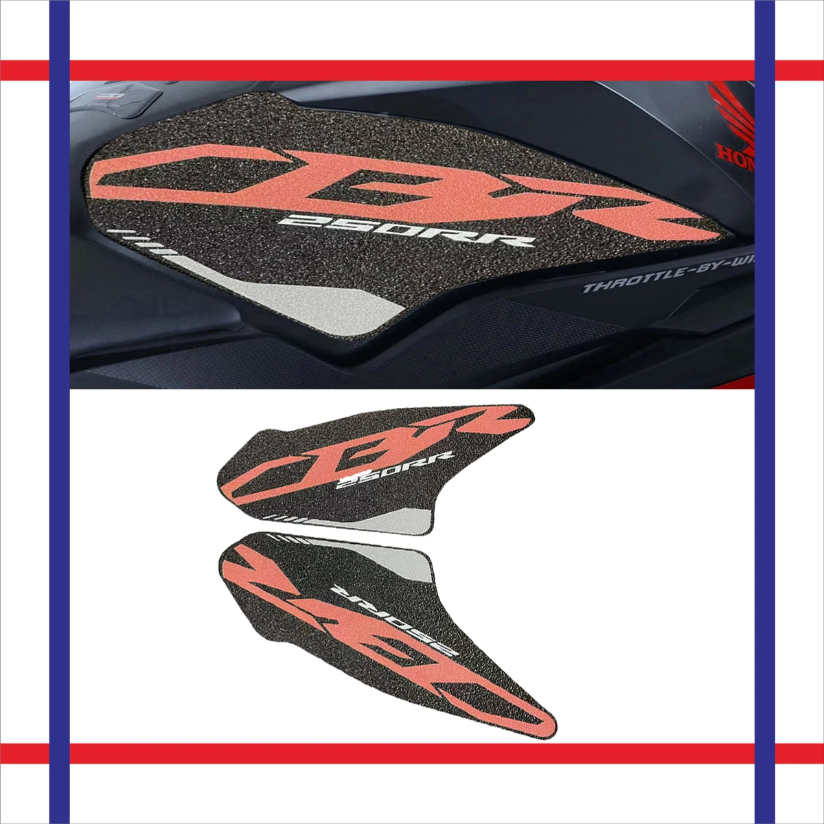 

Motorcycle Accessorie Side Tank Pad Protection Knee Grip Traction for Honda CBR 250RR 2017-2021 2018 2019 2020