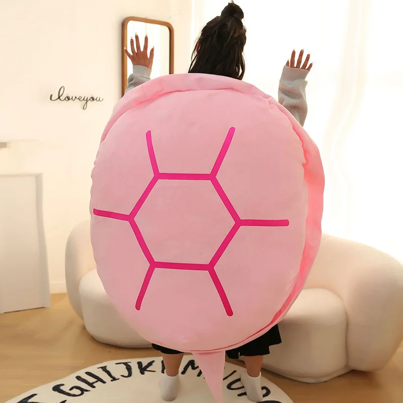 Shell Plush Funny Turtle Shell Plush Toy Children Sleeping Bag Stuffed Soft Tortoise Pillow Cushion 100cm